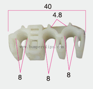 100PCS Auto Fastener Plastic Clips #015