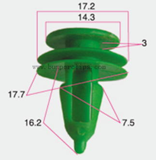 100PCS Auto Fastener Plastic Clips #408